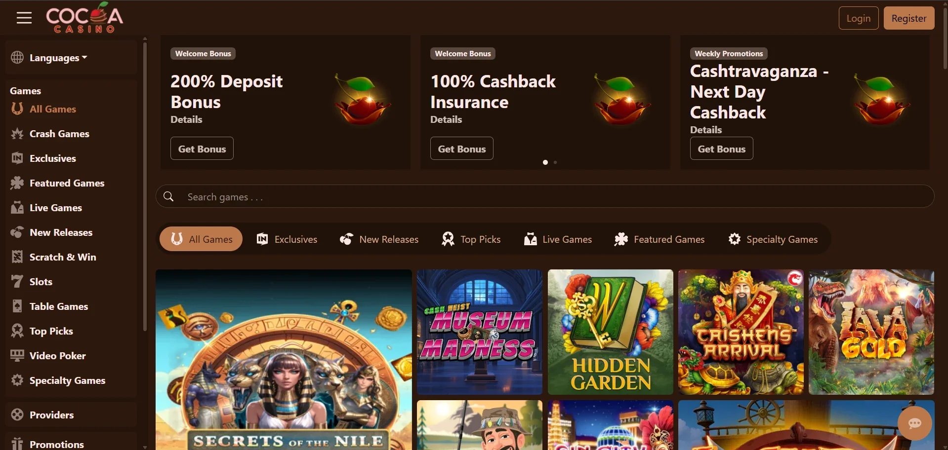 Cocoa casino Australia